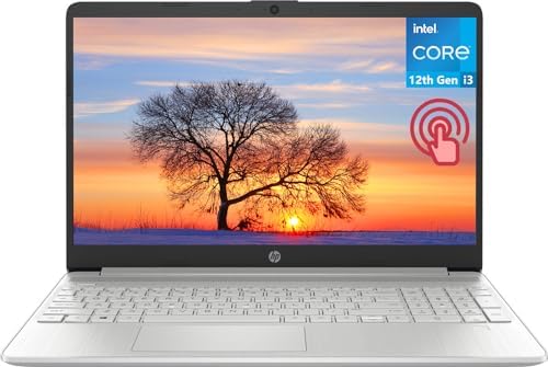 HP 2023 Newest 15.6″ Touchscreen Laptop, Intel Core i3-1215U Processor (6-Core, Up to 4.4 GHz), 16GB RAM, 1TB SSD, 11H of Use, Micro-Edge, Bluetooth, Wi-Fi, HDMI, Thin and Light PC, Win 11 Home S