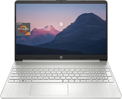 HP 2023 Newest Laptop, 15.6 Inch Display, AMD Ryzen 3 5300U(4-core) Processor, 8GB RAM, 256GB SSD, AMD Radeon Graphics, Numeric Keypad, USB Type A&C, WiFi, Bluetooth, Windows 11 Home