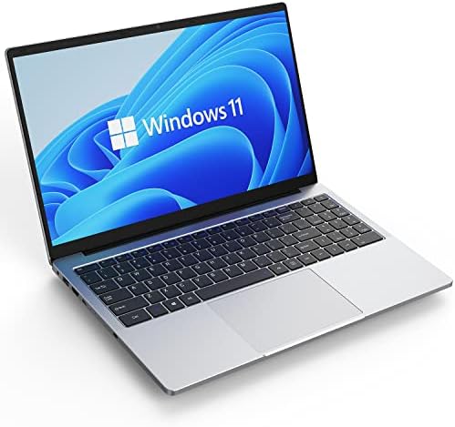 OTVOC Laptop 15.6 inch Windows 11, VocBook 15, Intel Celeron N5100, 16GB RAM, 512GB PCIE NvMe SSD, 4TB Expansion, 15.6″ FHD IPS, 2.0MP, 2.4G+5G WiFi, Bluetooth 5.0, Type-C, HDMI, RJ45, HDD, Silver